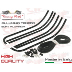 Floor runner kit Vespa PX "HIGH QUALITY" CIF - semigloss black - terminal pads with holes