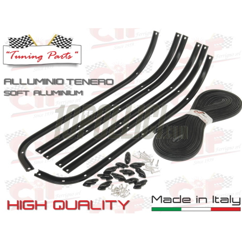 Serie strisce pedana CIF Vespa GT, Sprint, TS, Rally- nero semilucido