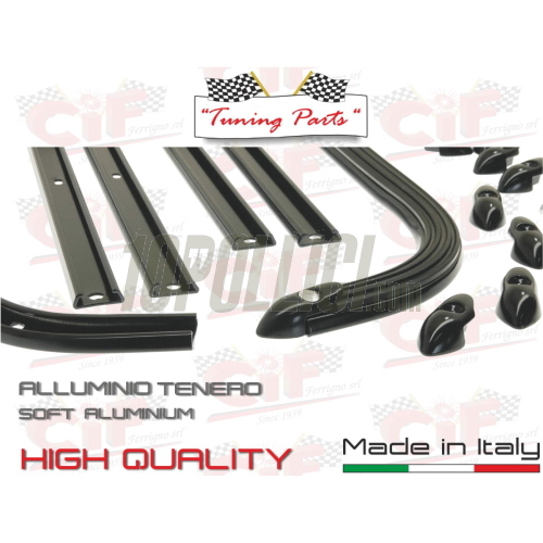 Serie strisce pedana CIF Vespa GT, Sprint, TS, Rally- nero semilucido