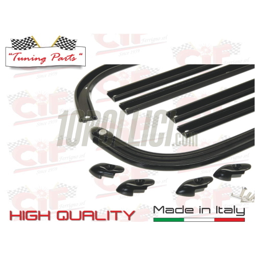 Serie strisce pedana CIF Vespa GT, Sprint, TS, Rally- nero semilucido
