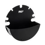Luggage Box MRP spare wheel for Vespa PX, PE, Lusso, `98, MY, `11, T5, round, powdercoated, black