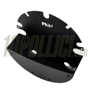 Luggage Box MRP spare wheel for Vespa PX, PE, Lusso, `98, MY, `11, T5, round, powdercoated, black