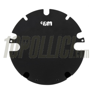 Luggage Box MRP spare wheel for Vespa PX, PE, Lusso, `98, MY, `11, T5, round, powdercoated, black