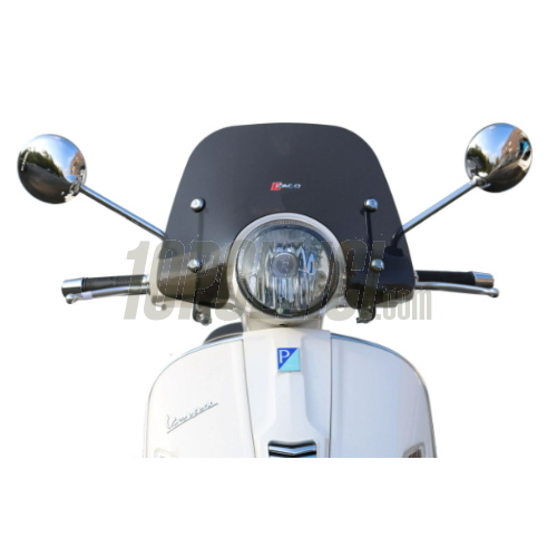 Wind shield FACO "ODT" - Vespa GTS, GTS Super 125-300cc (2023-) - transparent tanned