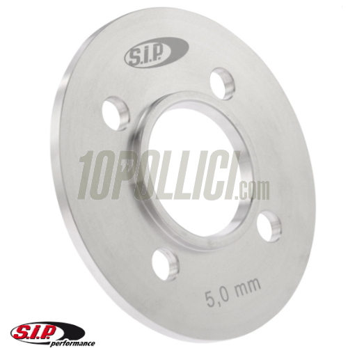 Distanziale montaggio pneumatici larghi per cerchio in lega tubeless SIP 2.15-8" Vespa 98, 125 V1-15, V30-33, VU, VM, VN, VNA, Hoffmann, VNB, ACMA, 50 VL, VB, VBA, VBB - alluminio lucido