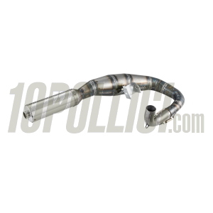 Espansione racing SIP PERFORMANCE Vespa PX125-150, Sprint, GTR, GT, TS, acciaio verniciato trasparente, silenziatore inox
