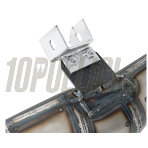 Espansione racing SIP PERFORMANCE Vespa PX125-150, Sprint, GTR, GT, TS, acciaio verniciato trasparente, silenziatore inox