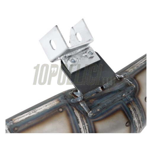 Espansione racing SIP PERFORMANCE Vespa PX125-150, Sprint, GTR, GT, TS, acciaio verniciato trasparente, silenziatore inox