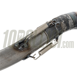 Espansione racing SIP PERFORMANCE Vespa PX125-150, Sprint, GTR, GT, TS, acciaio verniciato trasparente, silenziatore inox