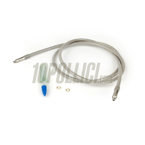 Tubo freno in treccia metallica SPIEGLER Modular per freni a disco - 1400mm - guaina trasparente