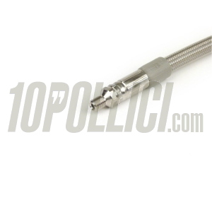 Tubo freno in treccia metallica SPIEGLER Modular per freni a disco - 1400mm - guaina trasparente