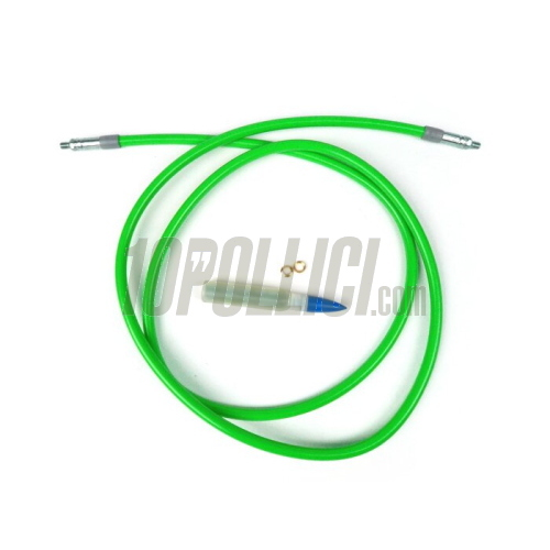 Tubo freno in treccia metallica SPIEGLER Modular per freni a disco - 1400mm - verde