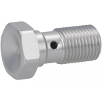 Vite M10x1mm per tubo freno, freni a disco, l 25mm, argento