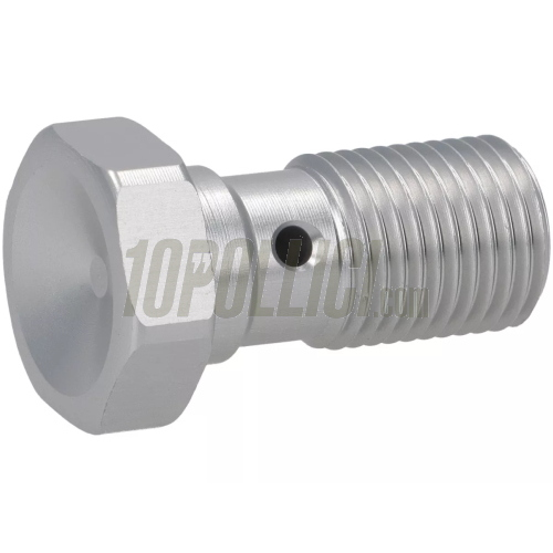 Vite M10x1mm per tubo freno, freni a disco, l 25mm, argento