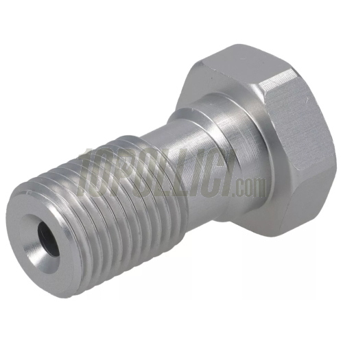 Vite M10x1mm per tubo freno, freni a disco, l 25mm, argento