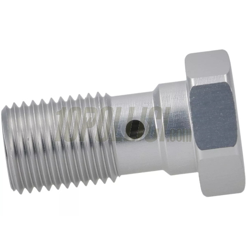 Vite M10x1mm per tubo freno, freni a disco, l 25mm, argento