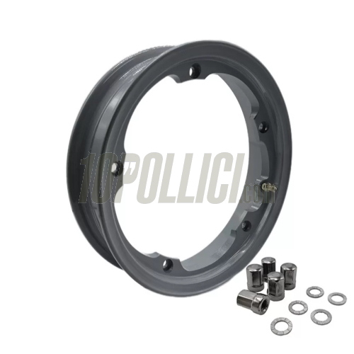 Alloy wheel rim VMC 2.10-10 Tubeless Vespa 50, 125 ET3 Primavera, PK, PX, T5 - pastel grey
