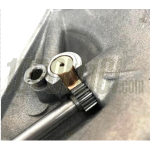 Nottolino in BRONZO a cremagliera CRIMAZ per carter frizione a leva lunga Vespa 50, 90, 125 ET3 Primavera, PK, Ape - Rallino frizione