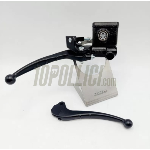 Brake master cylinder set "Total Black" VMC for front disc brakes on Vespa Smallframe and Largeframe