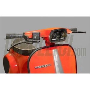 Brake master cylinder set "Total Black" VMC for front disc brakes on Vespa Smallframe and Largeframe