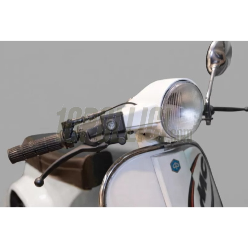 Brake master cylinder set "Total Black" VMC for front disc brakes on Vespa Smallframe and Largeframe