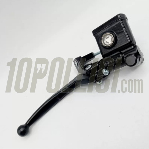 Brake master cylinder set "Total Black" VMC for front disc brakes on Vespa Smallframe and Largeframe