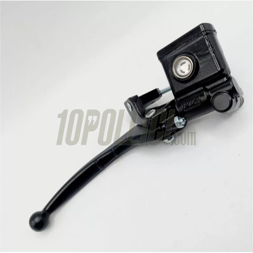 Brake master cylinder set "Total Black" VMC for front disc brakes on Vespa Smallframe and Largeframe