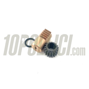 Nottolino in BRONZO a cremagliera CRIMAZ per carter frizione a leva lunga Vespa 50, 90, 125 ET3 Primavera, PK, Ape - Rallino frizione