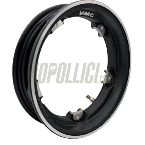 Alloy wheel rim VMC 2.0 "Easy Fitting" 2.10-10 Tubeless Vespa Vintage - black