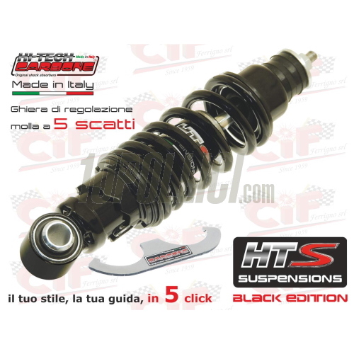 Front shock absorber CARBONE HTS Vespa Vespa 50, Special, 90, 125 Primavera, ET3, PK S - SPORT BLACK EDITION
