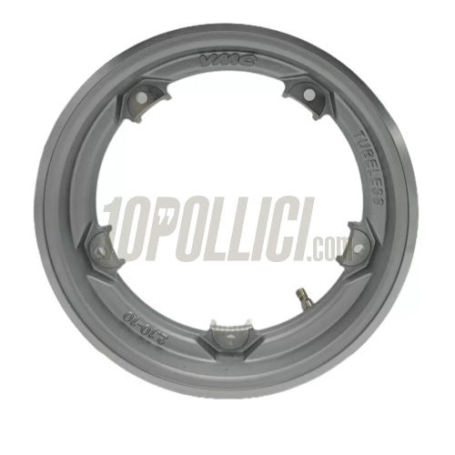 Alloy wheel rim VMC 2.0 "Easy Fitting" 2.10-10 Tubeless Vespa Vintage - metallic grey