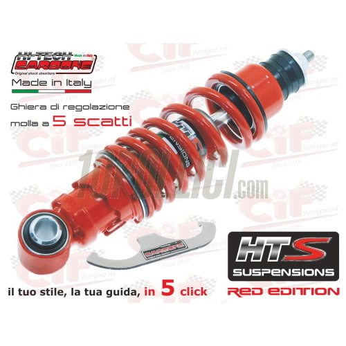 Front shock absorber CARBONE HTS Vespa Vespa 50, Special, 90, 125 Primavera, ET3, PK S - SPORT RED EDITION