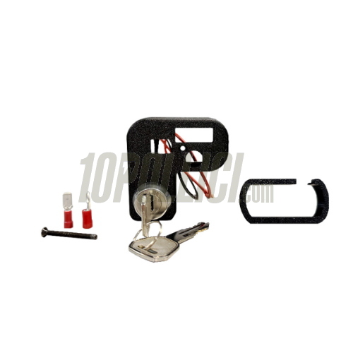 Devio luce EVOK IRON SWITCH Vespa 50 N/L/R, 125 Primavera, ET3, GL, Sprint, GT, Super, Sprint Veloce, GTR, TS, Rally - con commutatore chiave - nero