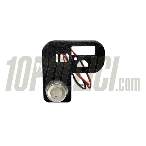 Devio luce EVOK IRON SWITCH Vespa 50 N/L/R, 125 Primavera, ET3, GL, Sprint, GT, Super, Sprint Veloce, GTR, TS, Rally - con commutatore chiave - nero