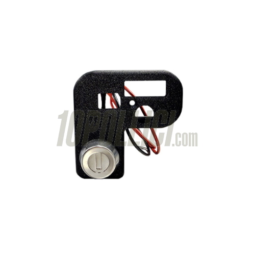 Devio luce EVOK IRON SWITCH Vespa 50 N/L/R, 125 Primavera, ET3, GL, Sprint, GT, Super, Sprint Veloce, GTR, TS, Rally - con commutatore chiave - nero