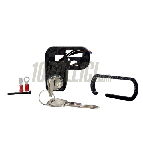 Light switch EVOK IRON Vespa 50 N/L/R, 125 Primavera, ET3, GL, Sprint, GT, Super, Sprint Veloce, GTR, TS, Rally - with key - forged carbon