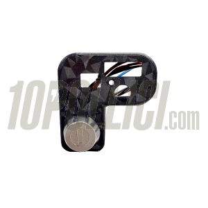 Light switch EVOK IRON Vespa 50 N/L/R, 125 Primavera, ET3, GL, Sprint, GT, Super, Sprint Veloce, GTR, TS, Rally - with key - forged carbon