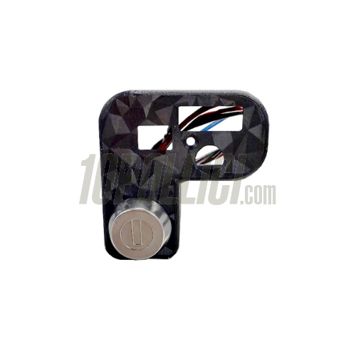 Light switch EVOK IRON Vespa 50 N/L/R, 125 Primavera, ET3, GL, Sprint, GT, Super, Sprint Veloce, GTR, TS, Rally - with key - forged carbon