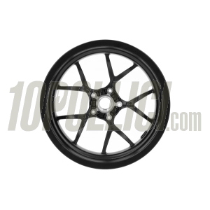Cerchio in lega BGM PRO SPORT anteriore o posteriore per Vespa 125-300cc GTS, GTS Super, GTV, GT 60, GT, GT L, 3.00-13", nero opaco