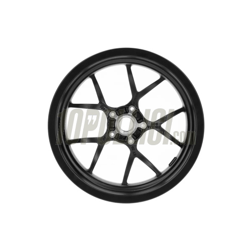 Cerchio in lega BGM PRO SPORT anteriore o posteriore per Vespa 125-300cc GTS, GTS Super, GTV, GT 60, GT, GT L, 3.00-13", nero opaco