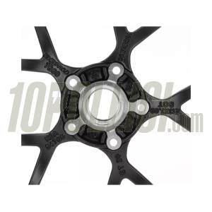 Cerchio in lega BGM PRO SPORT anteriore o posteriore per Vespa 125-300cc GTS, GTS Super, GTV, GT 60, GT, GT L, 3.00-13", nero opaco