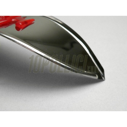 Haedlight visor CLASSIC red airplane haedlight Ø120mm