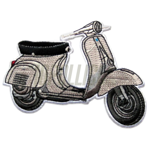 Patch Vespa 50 round headlight - silver