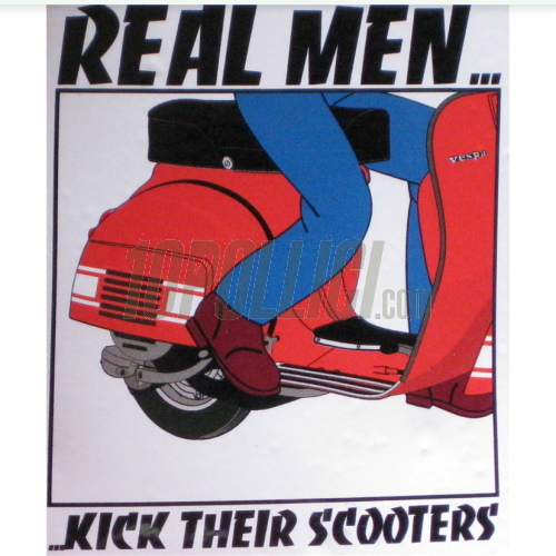 Patch "Real men kick their scooters"