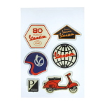 Set di adesivi 80years of Vespa - globo