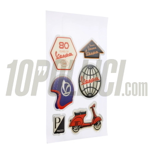 Set di adesivi 80years of Vespa - globo