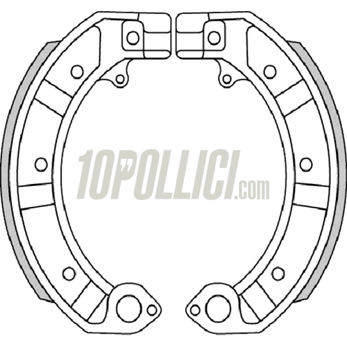 Brake pads RMS Vespa PX, PK XL, HP, PX, ETS, GTR, Sprint, GL, SS180, GS160, Rally, 150 GS VS5T