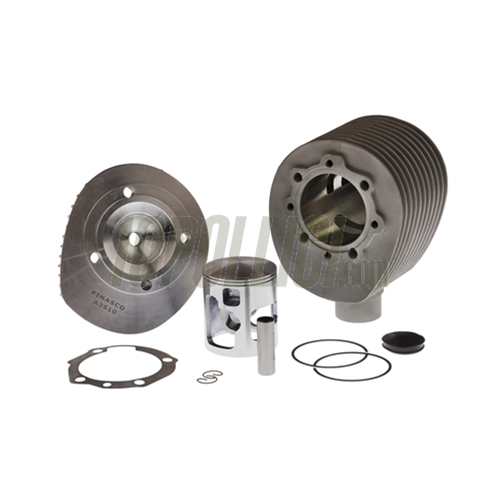 KIT CILINDRO PINASCO VESPA PE 215 "SUPER SPORT", CANDELA CENTRALE, IN ALLUMINIO