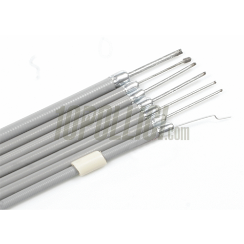 Cable Kit for Vespa SIP 125 V1-15, V30-33, VM, VN, 150 VL, VB1, Hoffmann, ACMA, with PTFE sleeve