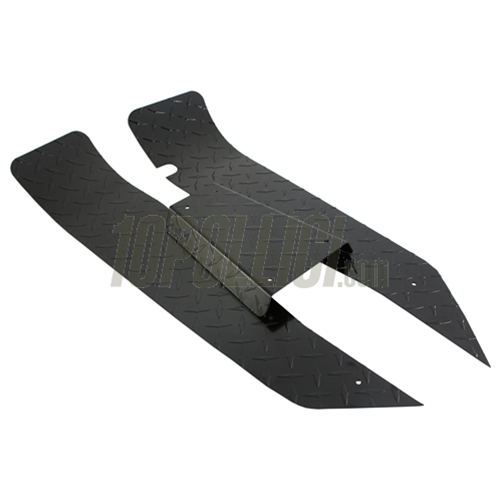 Set pedane in alluminio mandorlato SIP per Vespa PK50-125 - nere